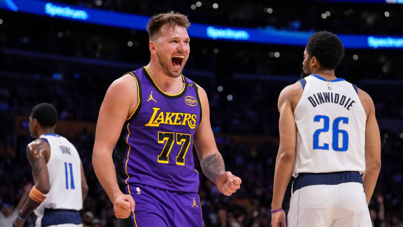 Lakers' Luka Doncic relieved first game vs. Mavs is behind him - ESPN