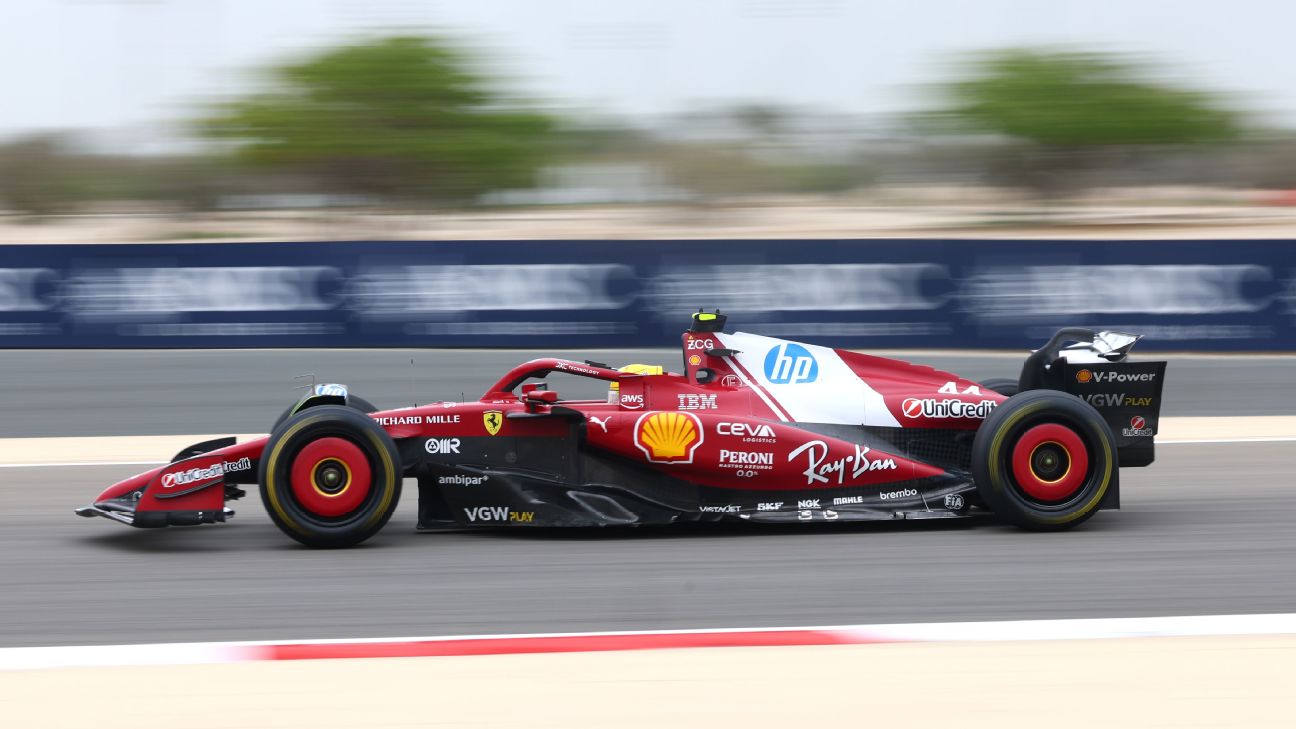 Lewis Hamilton Dominates Day Two of Bahrain F1 Testing with Ferrari