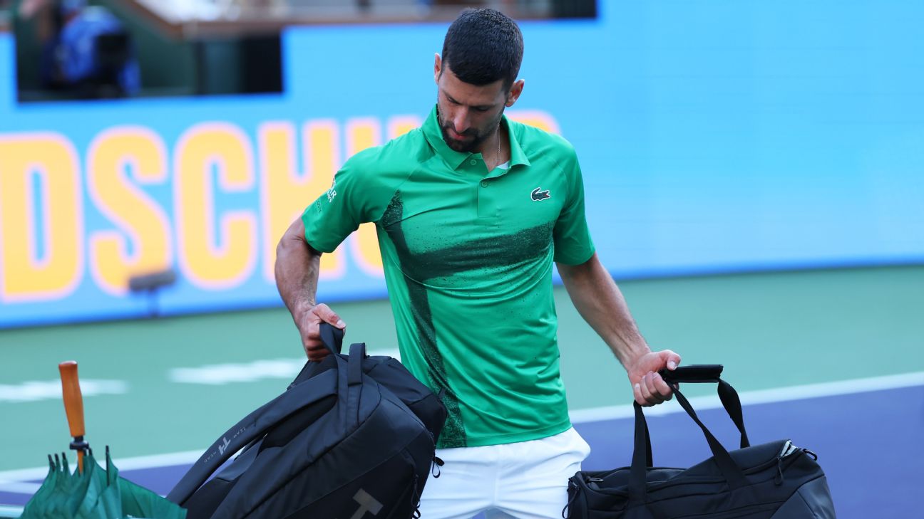 Novak Djokovic busca recuperarse tras su temprana eliminación en Indian Wells