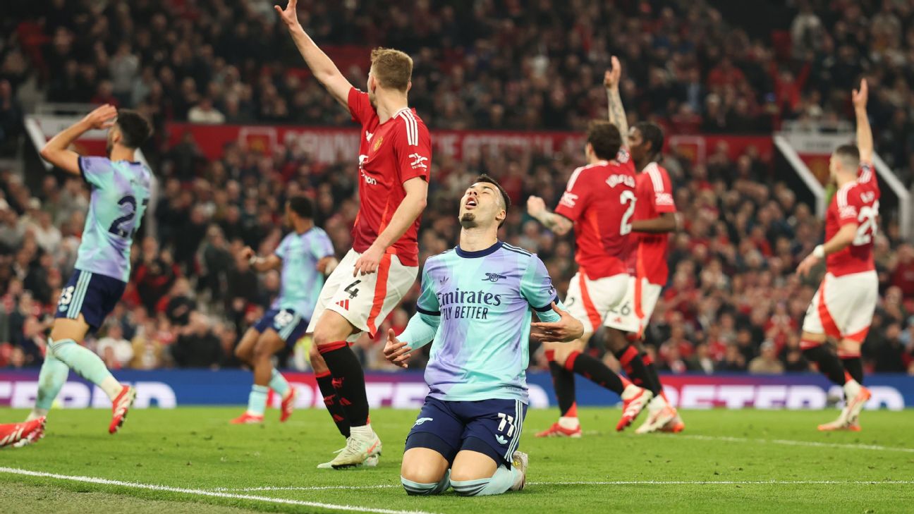 Arsenal's Premier League Title Hopes Dwindle After Stalemate at Old Trafford