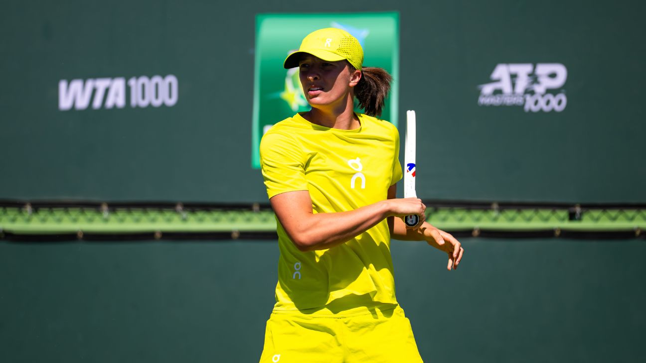 Iga Swiatek vs. Karolina Muchova en Indian Wells por DISNEY+