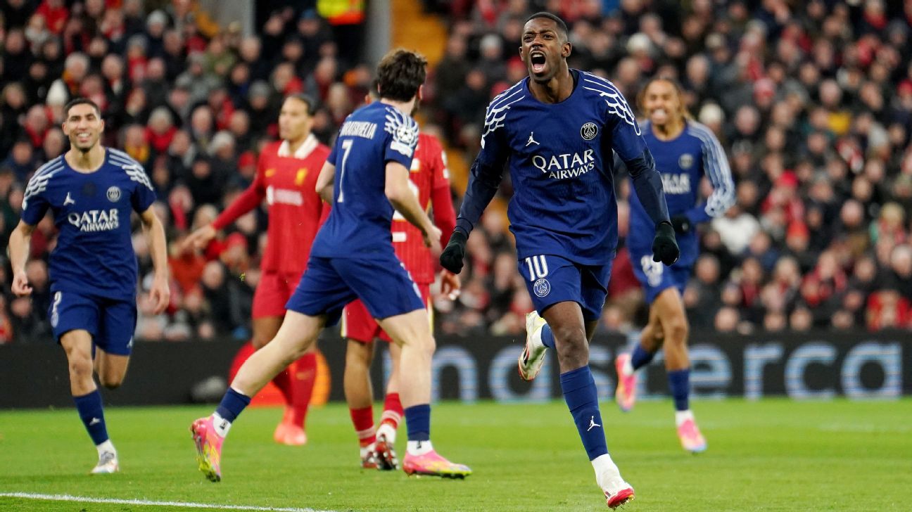 Liverpool dilapidó la ventaja de la ida y fue eliminado de Champions en penales por PSG - ESPN