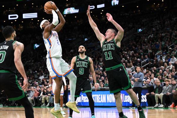 Thunder clinch playoff spot with win vs. Celtics: 'No better test'