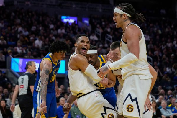 Russell Westbrook fuels undermanned Nuggets' win vs. Warriors