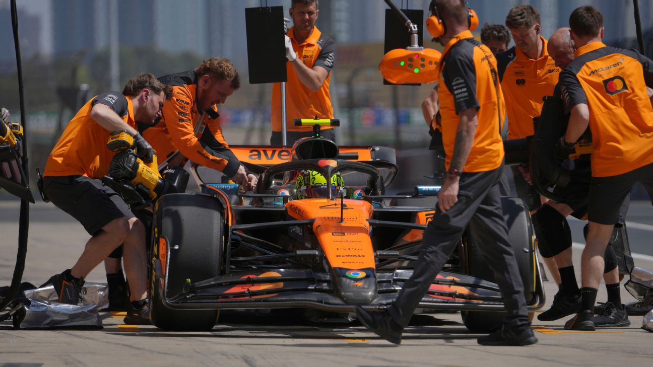 F1: Lando Norris sorprende en ensayos de China