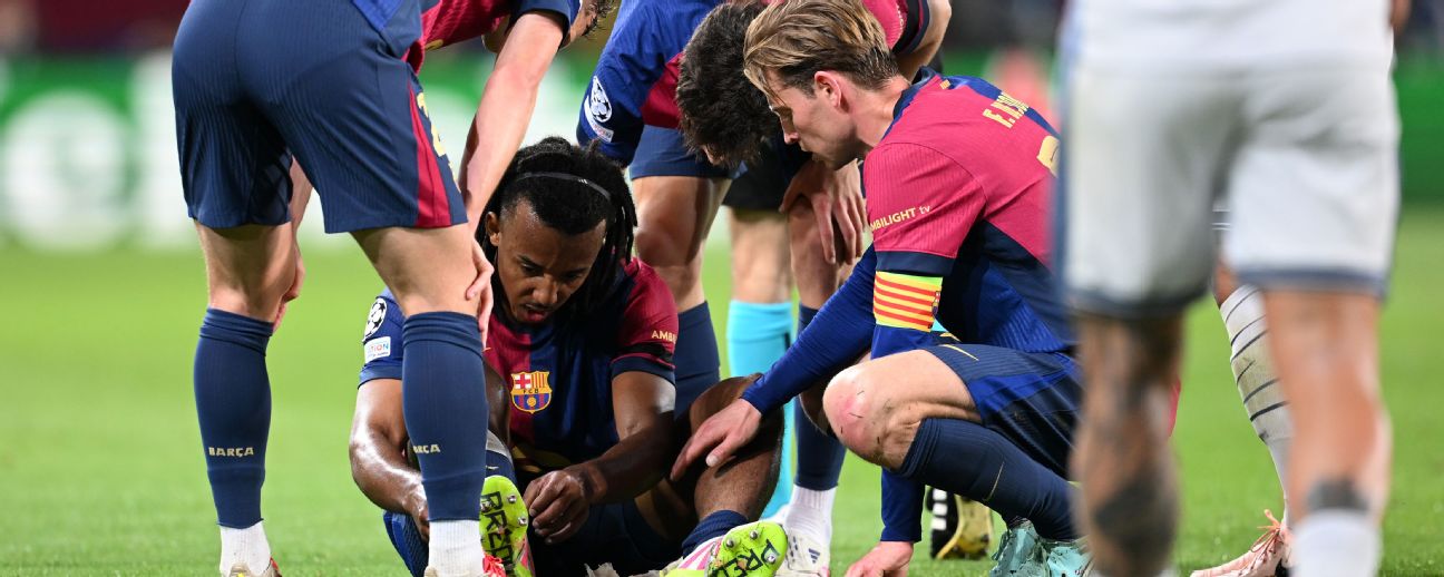 Champions: Koundé enciende la alarma en el Barcelona