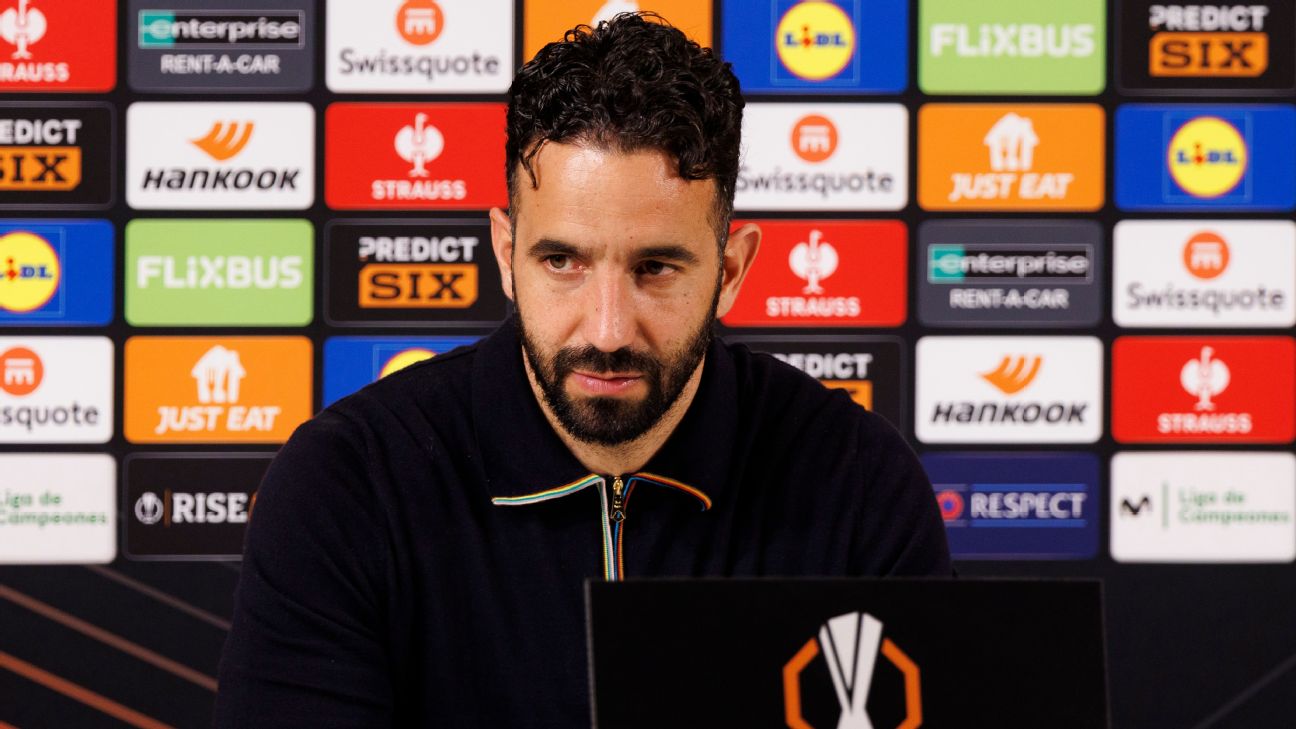 Man United's Ruben Amorim to pay for staff to attend UEL final - sources -  ESPN