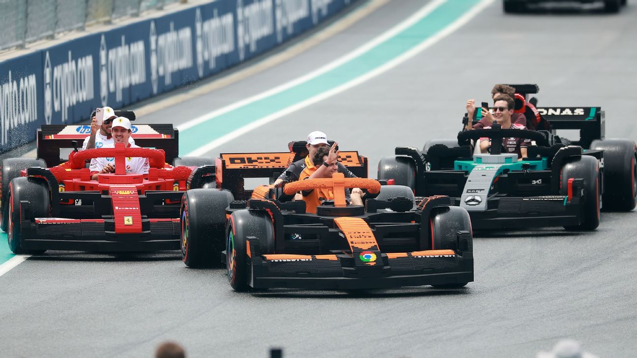 Lego's Extraordinary Life-Size F1 Cars for Miami GP