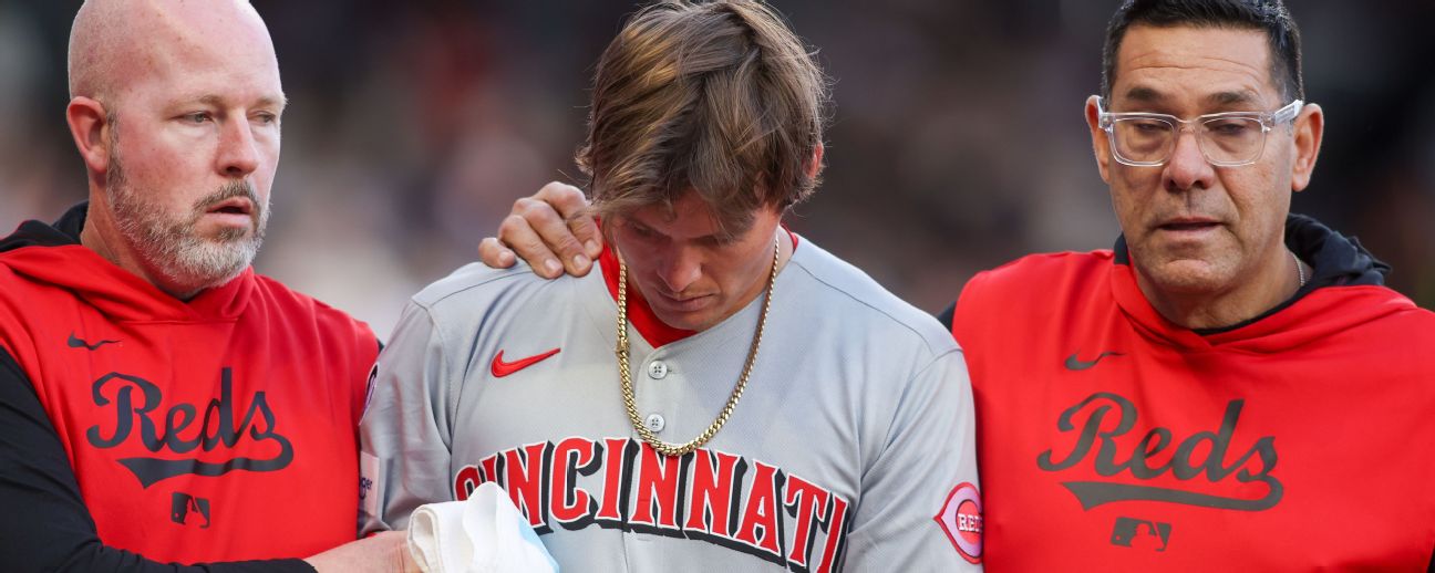 Reds rookie Tyler Callihan exits loss with broken forearm - ESPN