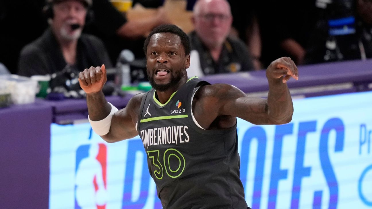 Julius Randle of the Minnesota Timberwolves has scored 22 or more points in each of his past four games.