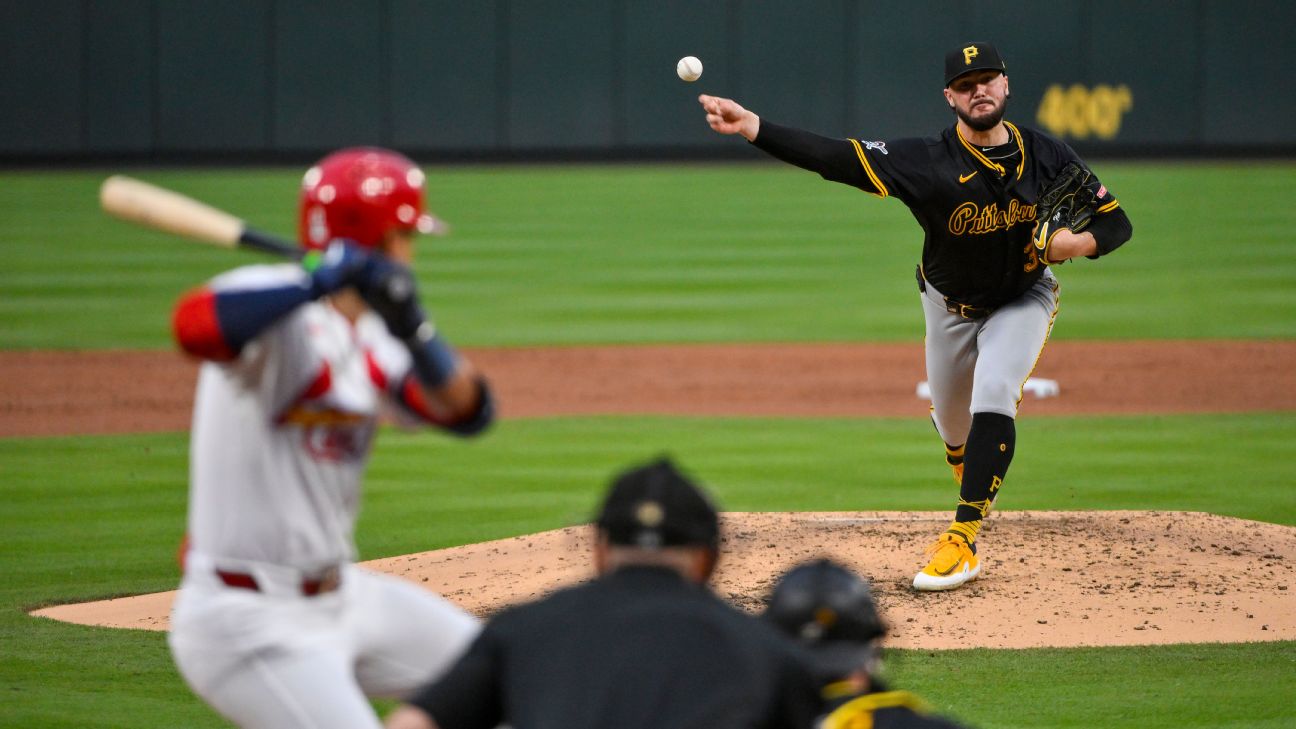 Pirates' Paul Skenes now 0-4 in young career vs. Cardinals - ESPN