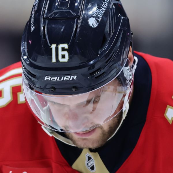 Panthers captain Aleksander Barkov 'all right' after hard hit