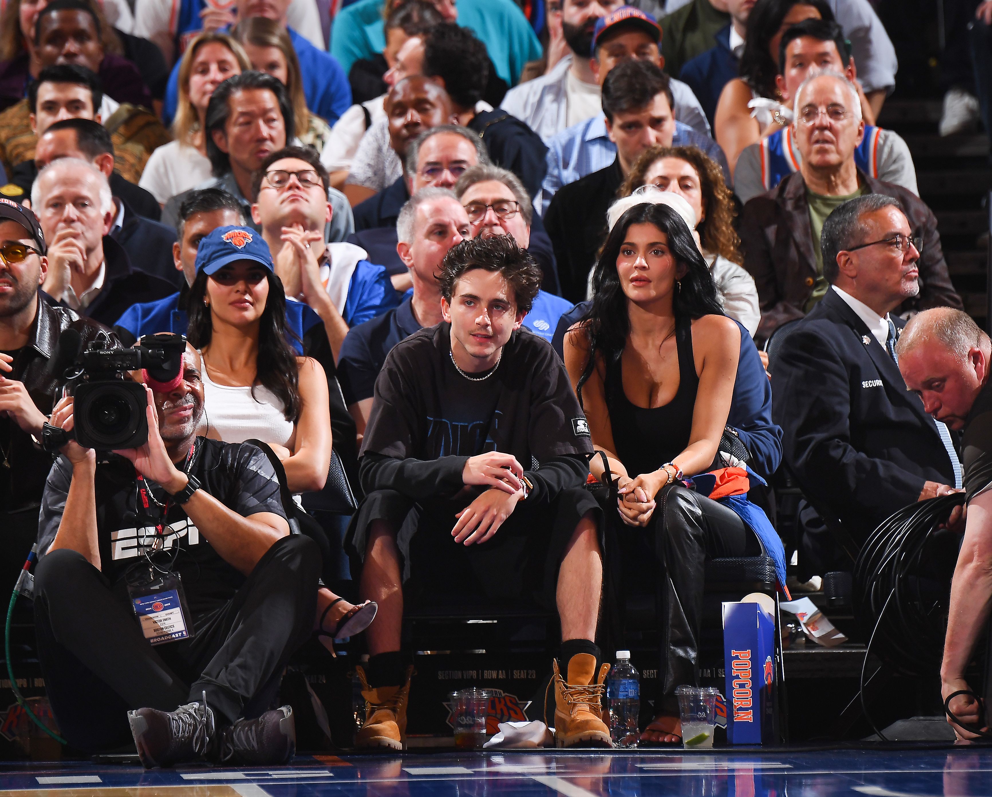 Kylie Jenner, Timothée Chalamet headline celeb sightings at Celtics-Knicks
