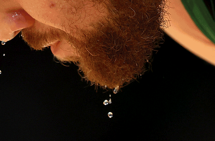 Sweat being mopped on the court