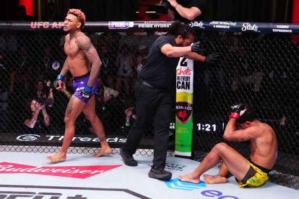 Michael Morales stops Gilbert Burns in 1st at UFC Fight Night