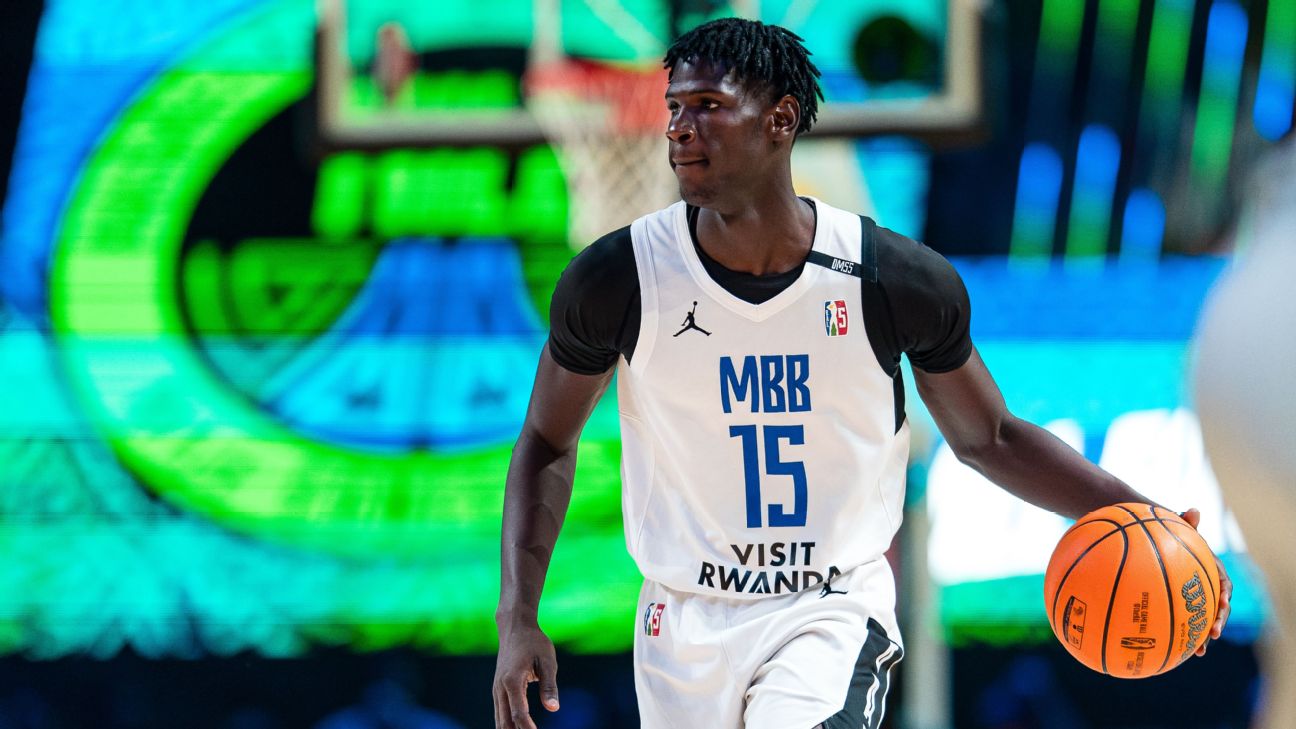 New Louisville Cardinals signing Mouhamed Camara is in action for South African team MBB at this year's Basketball Africa League.