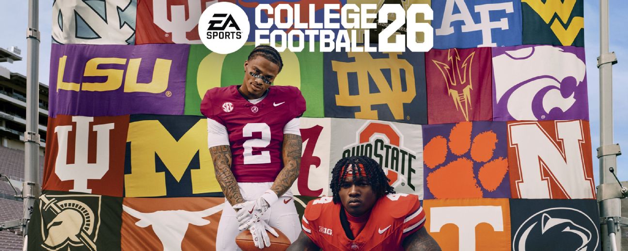 WRs Williams, Smith on EA Sports CFB 26 cover