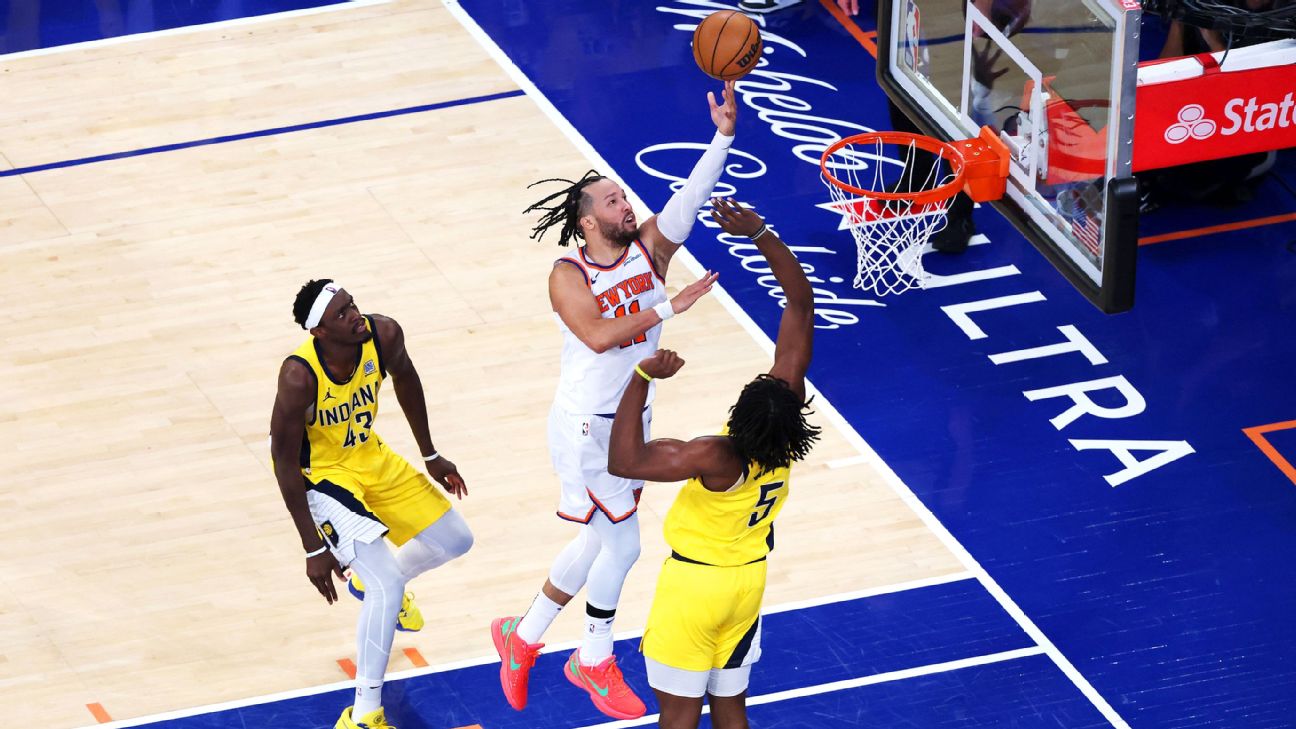 <a href="https://www.espn.com/nba/story/_/id/45383906/brunson-towns-keep-knicks-alive-force-game-6-vs-pacers" target="_blank">Brunson jump-starts Knicks to help force Game 6</a>