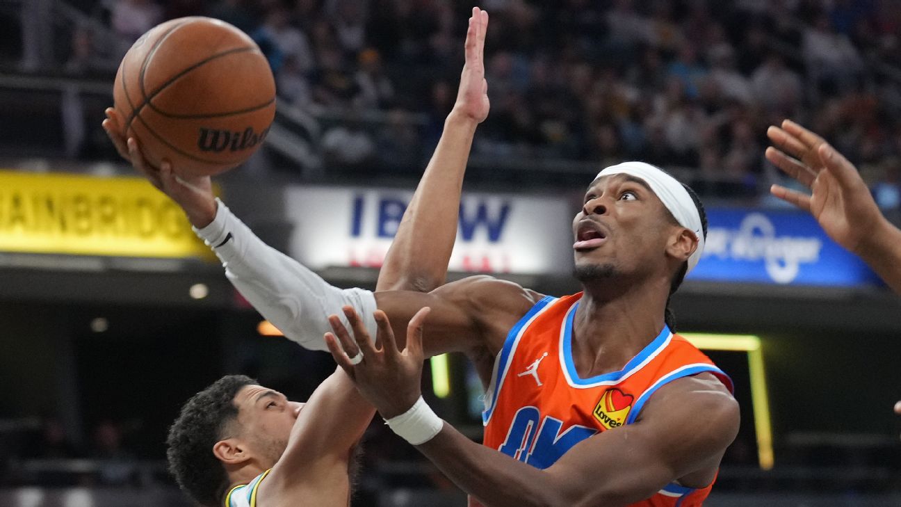 Oklahoma City's Shai Gilgeous-Alexander and Indiana's Tyrese Haliburton are frontrunners for Finals MVP.