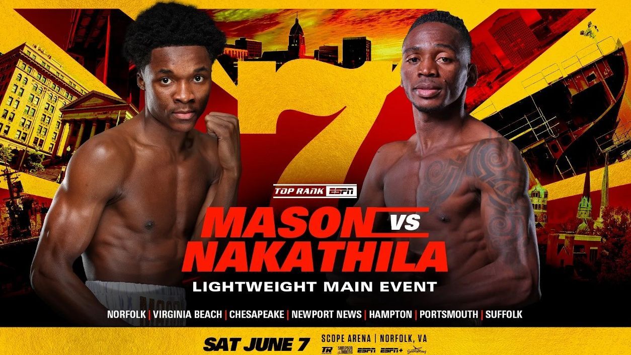 Top Rank Boxing Showdown: Mason vs. Nakathila Live on ESPN+ - Full Fight Card and Streaming Details
