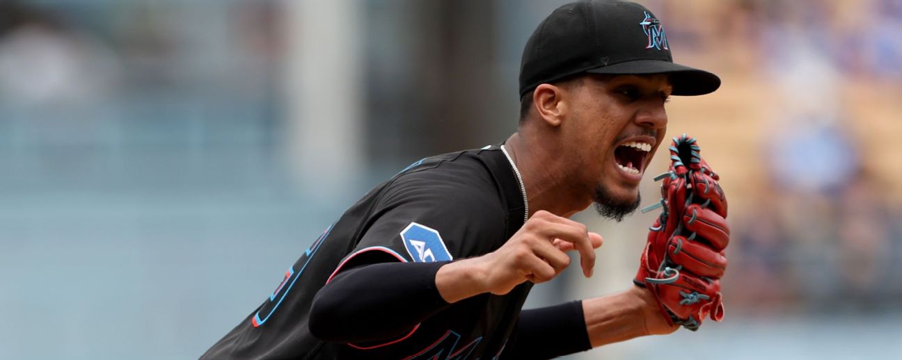 Eury Perez - Lanzador Abridor de Miami Marlins - - ESPN (PA)