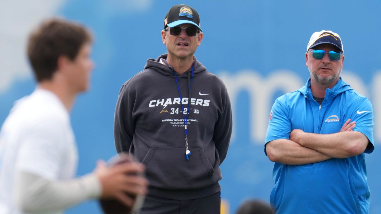Chargers' Jim Harbaugh Completes Cardiac Ablation, Hip Replacement