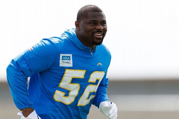 Chargers Activate Khalil Mack, Denzel Perryman Ahead of Colts Game
