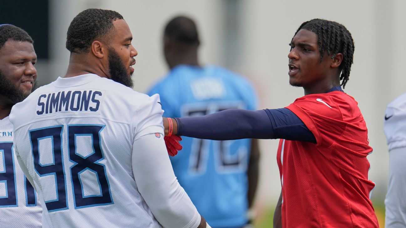 Cam Ward and Jeffery Simmons' Rivalry Ignites Titans' Minicamp Intensity