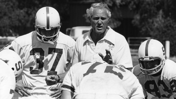 bill walsh talks with players during practice [608x342]