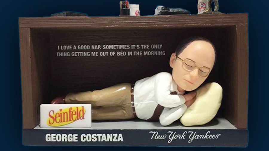 New York Yankees Celebrate Seinfeld Night with Exclusive George Costanza Bobblehead Giveaway