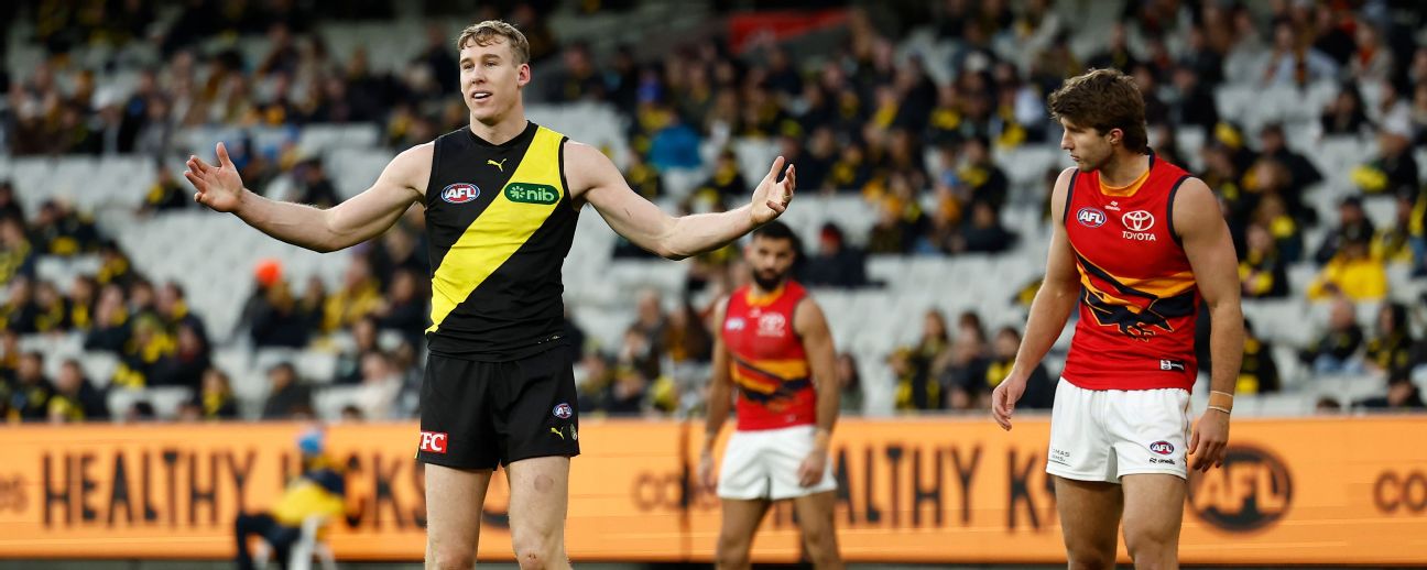 Richmond's Tom Lynch. — Article image accompanying Lynch call looming as Tigers send off flag heroes on WagerUp Sports News. Richmond's Tom Lynch. — Article image accompanying Lynch call looming as Tigers send off flag heroes on WagerUp Sports News.