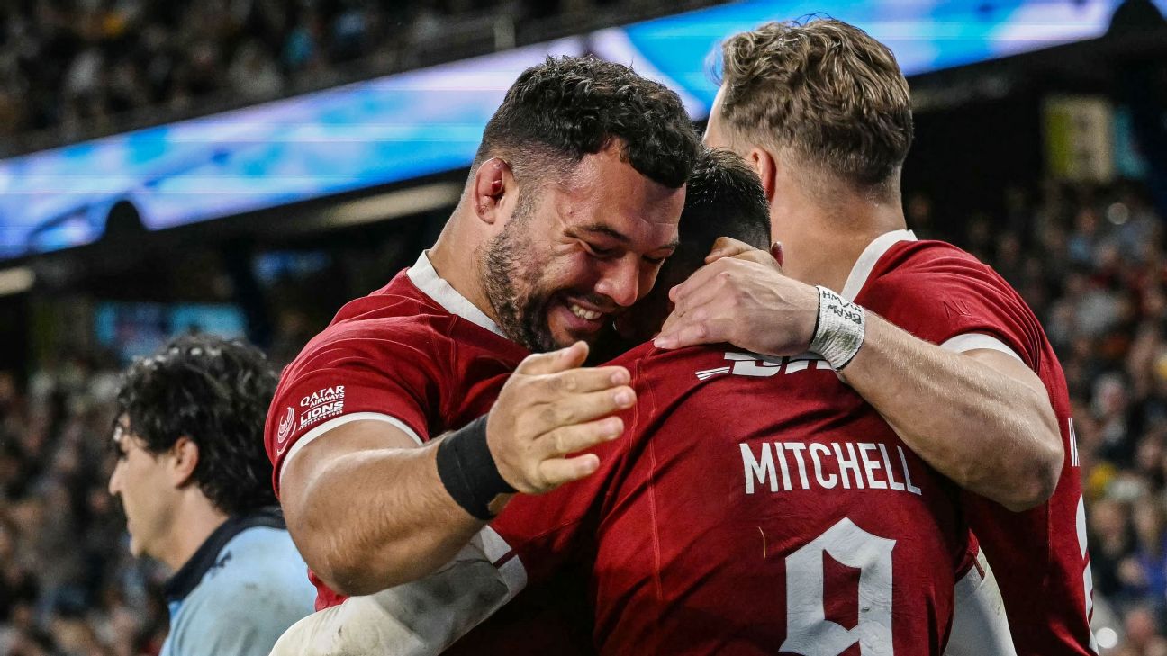British & Irish Lions Edge Past Waratahs in Hard-Fought Rugby Clash