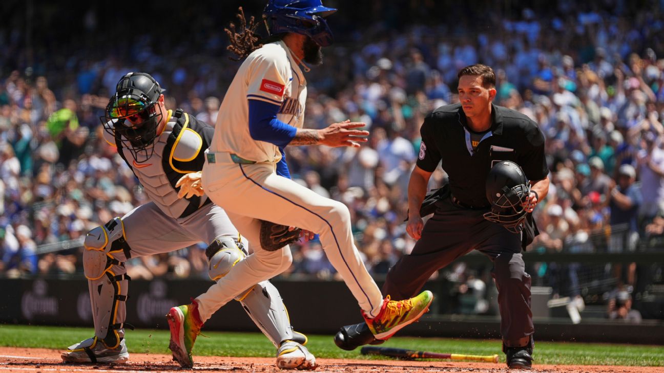 <a href="https://www.espn.com/mlb/story/_/id/45685015/pirates-oneil-cruz-second-hardest-thrown-ball-produce-outfield-assist" target="_blank">Pirates CF Cruz makes 105.2 mph throw to plate</a>