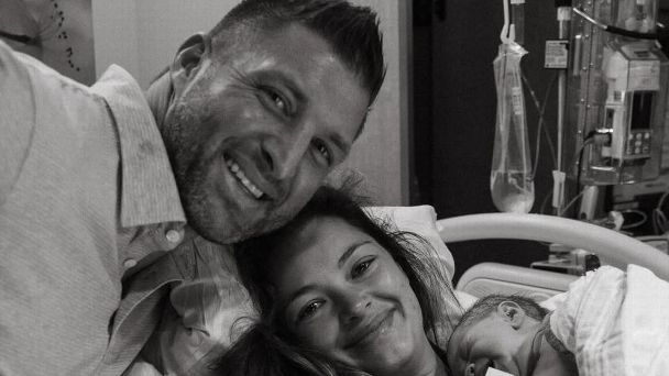 Tim Tebow and wife Demi-Leigh welcome their first child