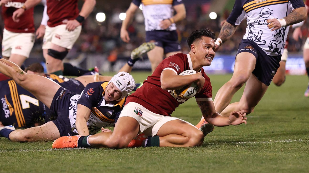 British and Irish Lions Triumph Over ACT Brumbies in Thrilling Rugby Showdown
