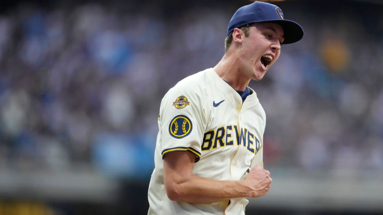<a href="https://www.espn.com/mlb/story/_/id/45720854/brewers-jacob-misiorowski-nl-all-star-5-starts" target="_blank">Hard-throwing rookie Misiorowski going to ASG</a>