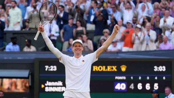Jannik Sinner defeated Carlos Alcaraz to take home the men's singles title at Wimbledon 2025. — Article image accompanying Wimbledon winners: Men's and women's singles champions list on WagerUp Sports News. Jannik Sinner defeated Carlos Alcaraz to take home the men's singles title at Wimbledon 2025. — Article image accompanying Wimbledon winners: Men's and women's singles champions list on WagerUp Sports News.