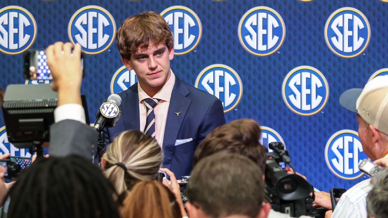 <a href="https://www.espn.com/college-football/story/_/id/45748994/arch-manning-ready-first-first-season-texas-starter" target="_blank">Amid hype, Manning keen to ‘play ball,’ prove self</a>