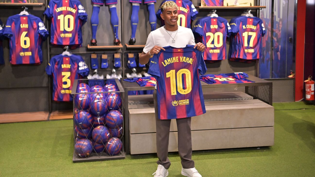 Barcelona's greatest No. 10s as Yamal inherits iconic shirt