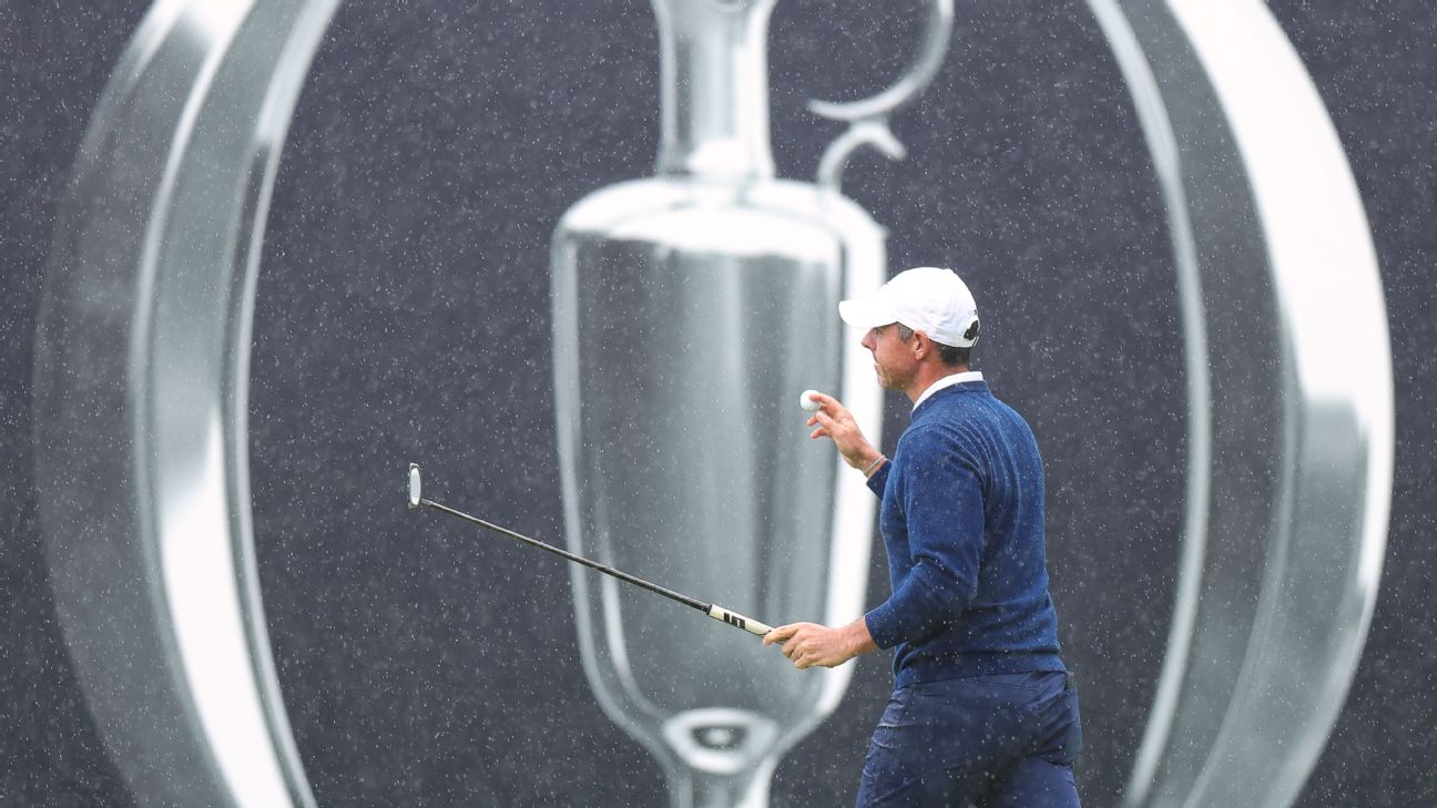 <a href="https://www.espn.com/golf/story/_/id/45769531/rory-mcilroy-happy-make-open-cut-boisterous-fans" target="_blank">Safely into weekend, Rory eyes big Open chase</a>