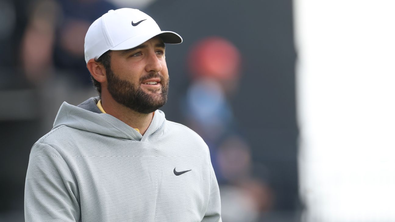 <a href="https://www.espn.com/golf/story/_/id/45770704/scottie-scheffler-64-takes-lead-open-championship" target="_blank">Scheffler cards 8 birdies, holds 1-shot Open lead</a>