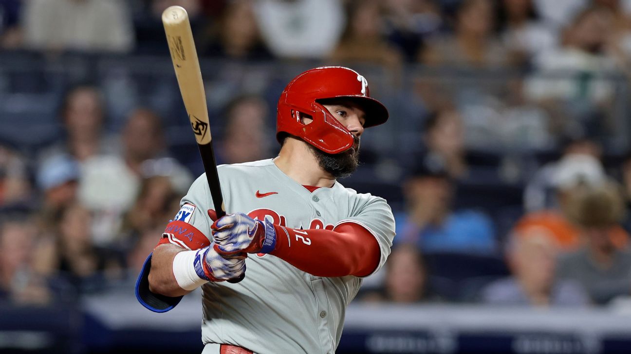 <a href="https://www.espn.com/mlb/story/_/id/45825953/red-hot-schwarber-homers-twice-reaches-1000-career-hits" target="_blank">Schwarber reaches 1,000-hit milestone with HR</a>