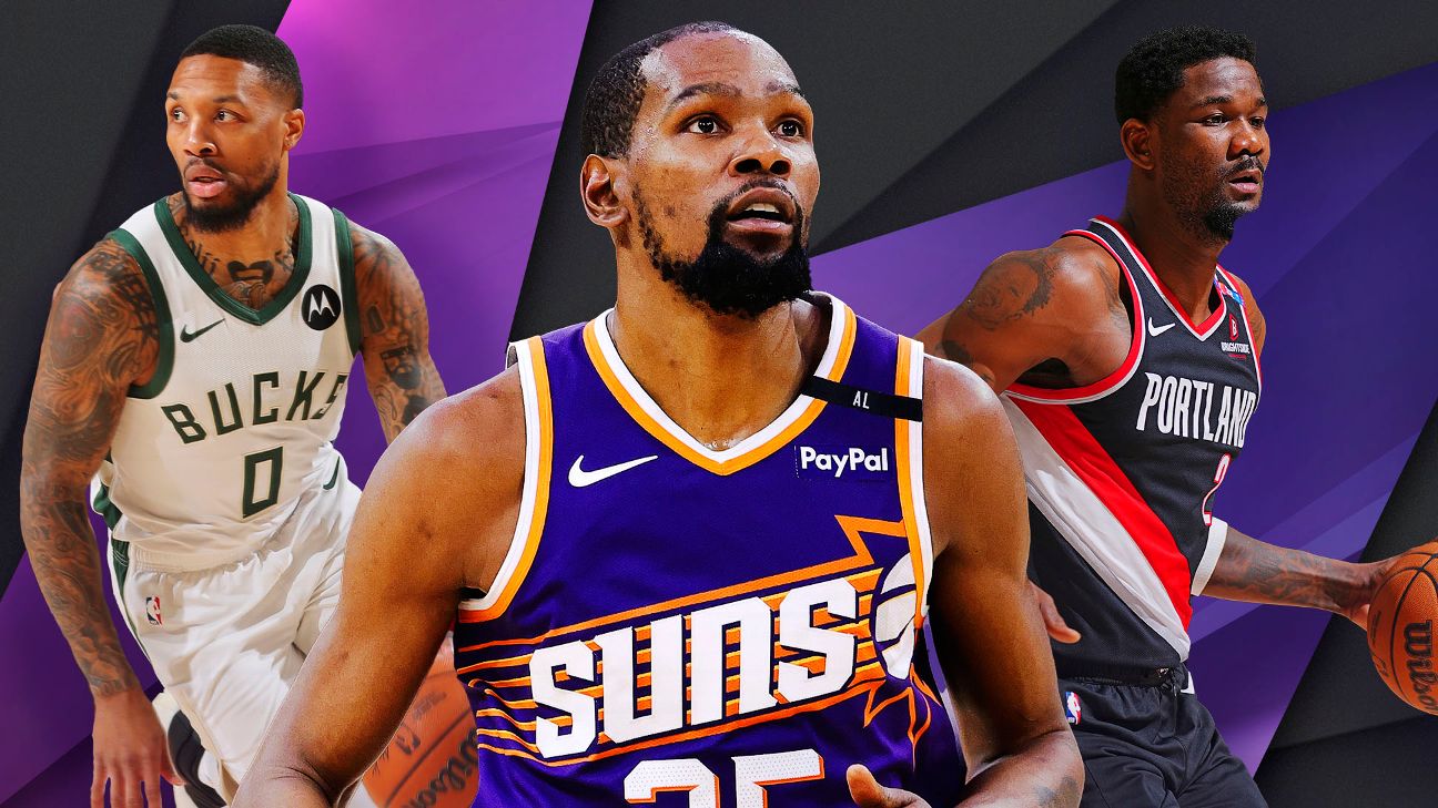 Kevin Durant, 36-years old, was traded to the Houston Rockets from the Phoenix Suns in June as part of a seven-team deal.