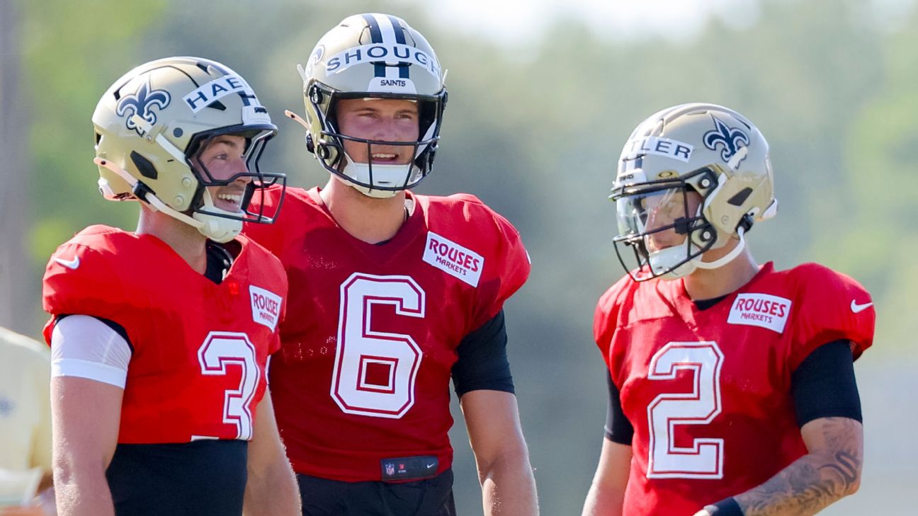 New Orleans Saints QB Battle Heats Up: Shough, Rattler, and Haener Vie for Starting Role