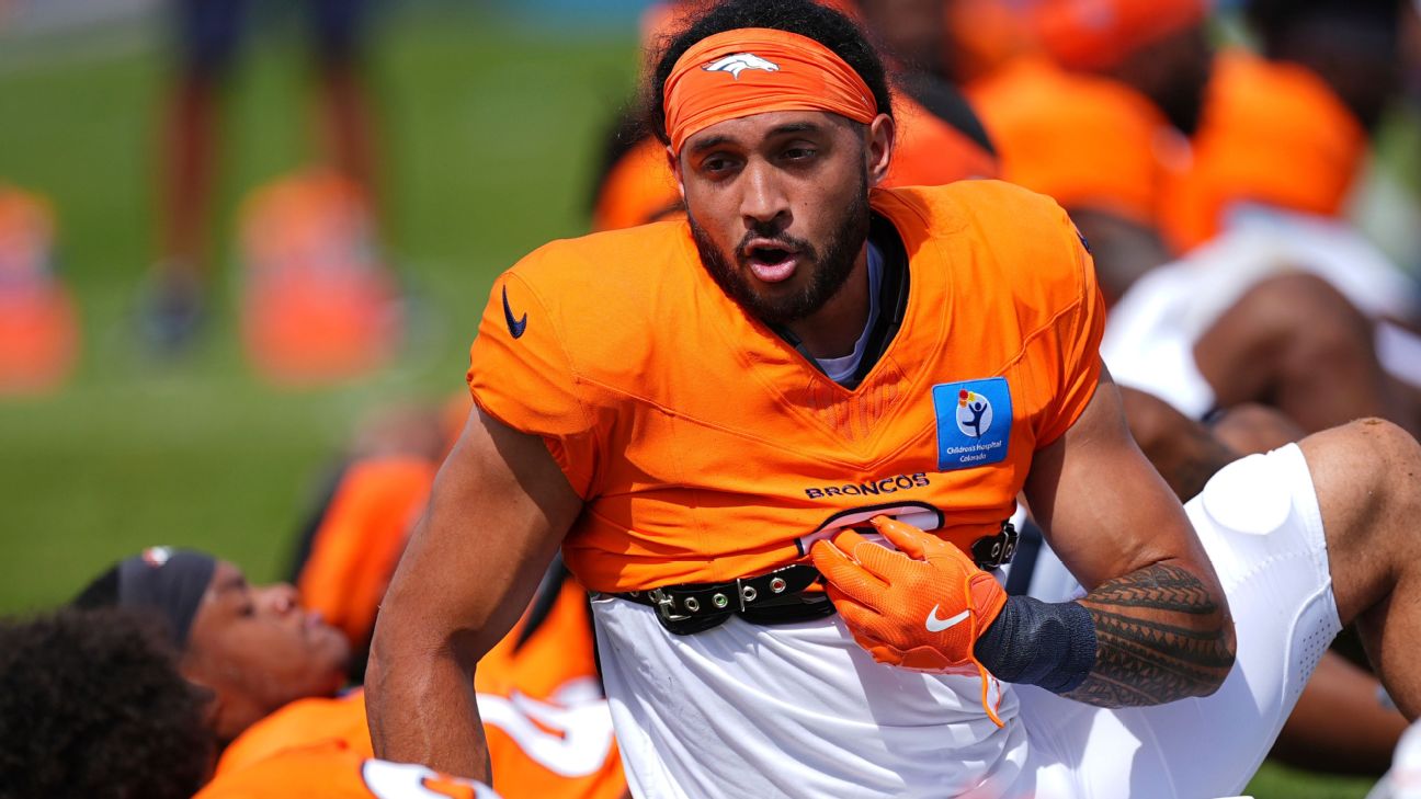 Article image accompanying Sources: Broncos S Talanoa Hufanga (ankle) set to miss multiple weeks on WagerUp Sports News. Article image accompanying Sources: Broncos S Talanoa Hufanga (ankle) set to miss multiple weeks on WagerUp Sports News.