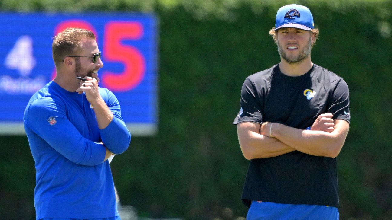 Rams' McVay: Keeping 'fingers crossed' Stafford to play in '26