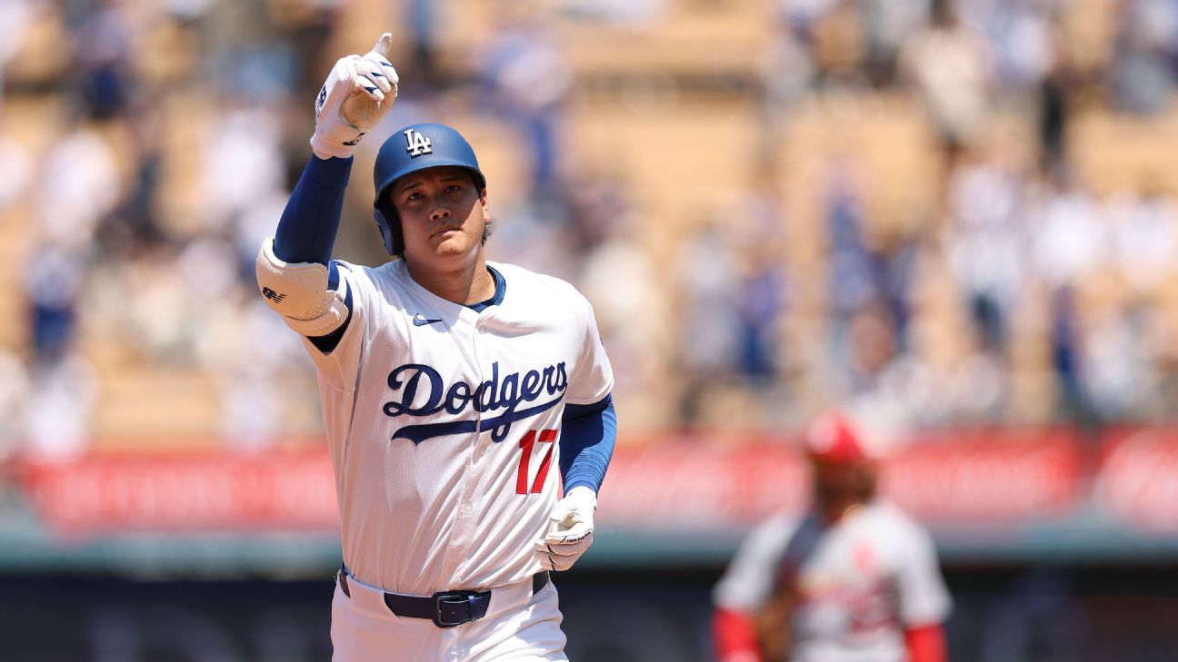 Dodgers' Shohei Ohtani homers 1,000th career hit against Cardinals