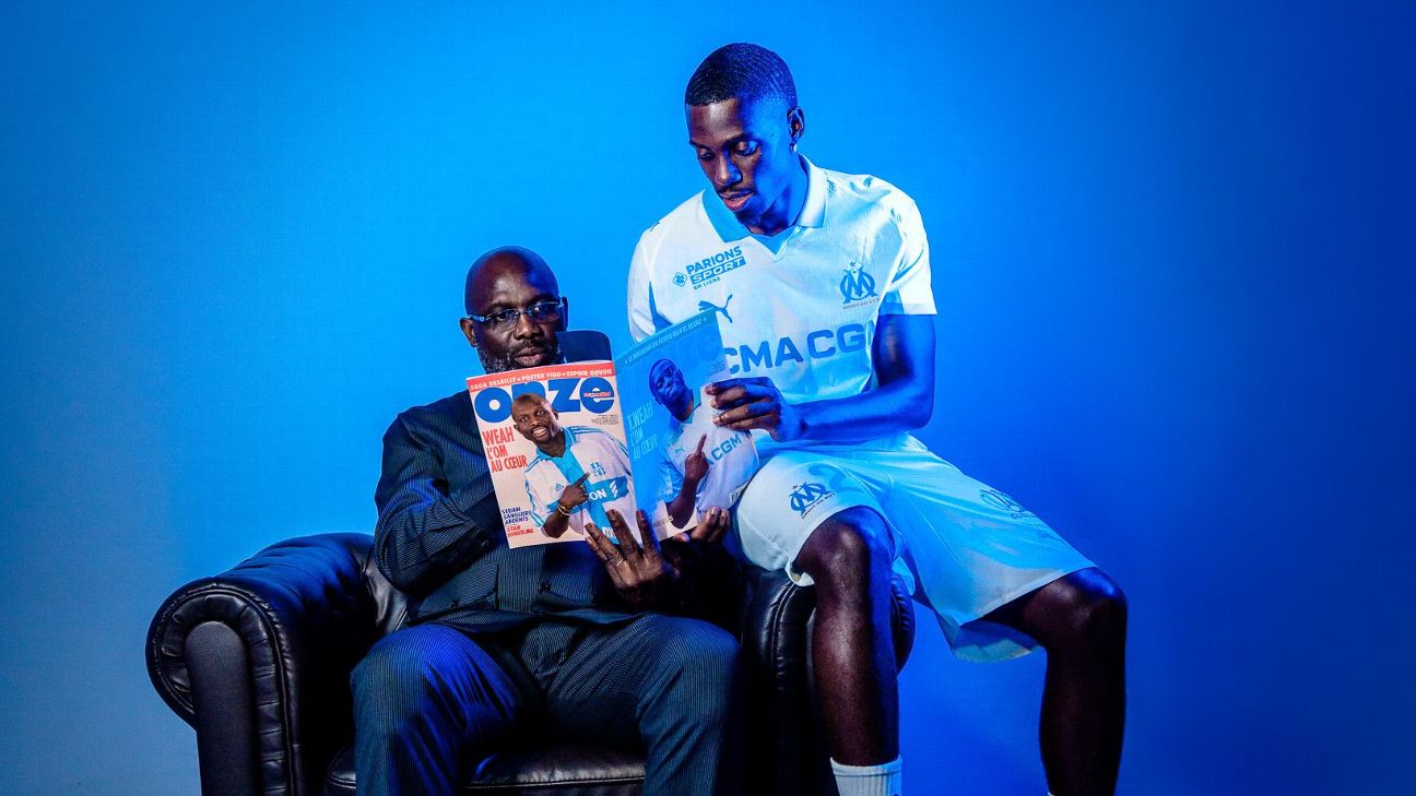 Timothy Weah Honors Father's Legacy with Marseille Signing and Magazine Cover Recreation