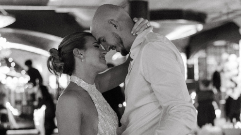 Over the weekend Caruso tied the knot with his now-wife Haleigh Broucher at a ceremony in Houston, Texas.
