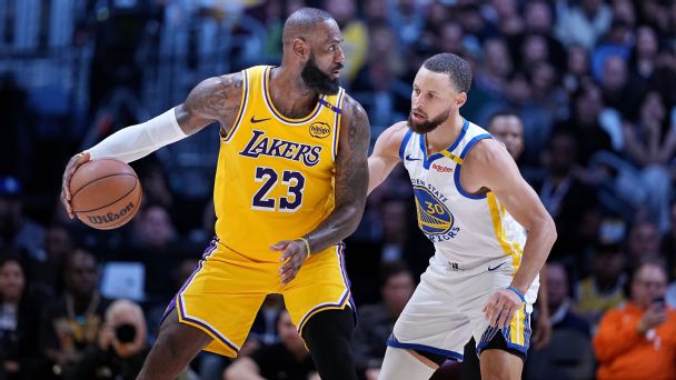 Stephen Curry and LeBron James will face off in an Opening Day matchup between the Los Angeles Lakers and the Golden State Warriors.